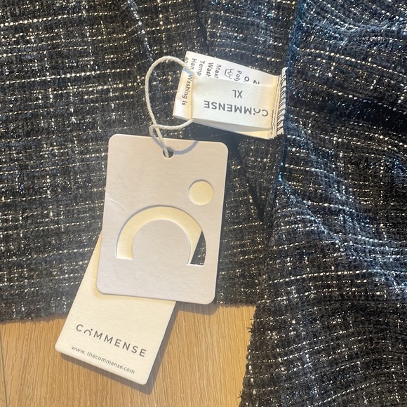 Tube top, tweed, button front, size XL - Picture 3 of 4